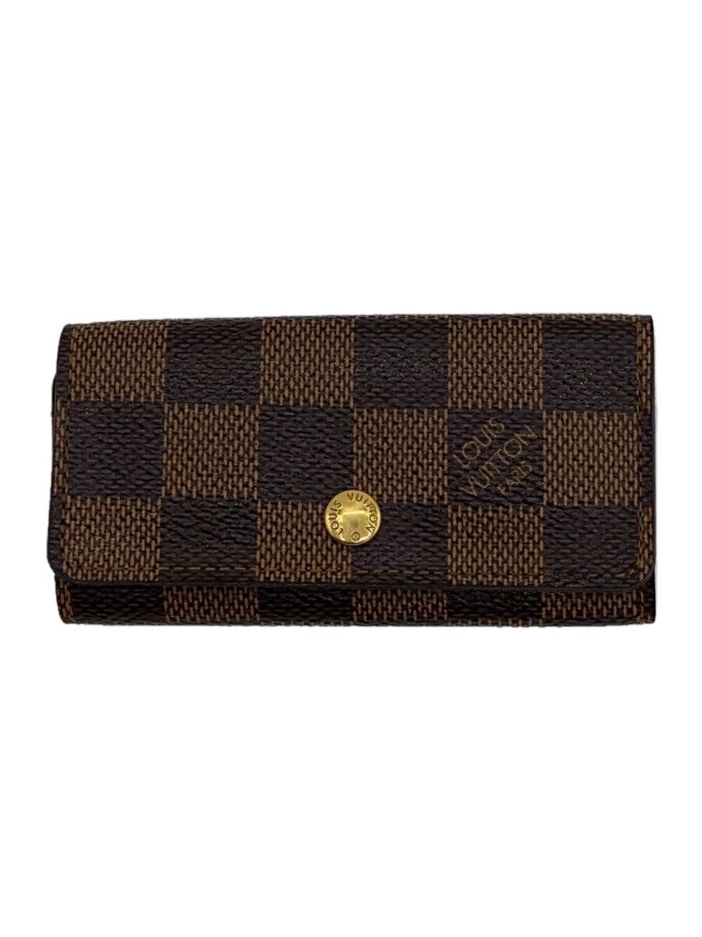 LOUIS VUITTON Multicles Ebene Brown Leather Brown